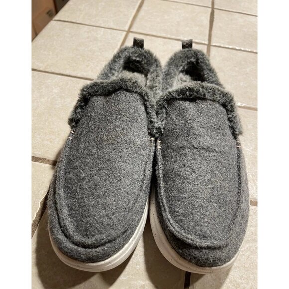 SKECHERS WOMEN'S BOBS SKIPPER- WILD WOOLY MEMORY FOAM SLIP ON SLIPPERS 9,5 - Picture 7 of 10